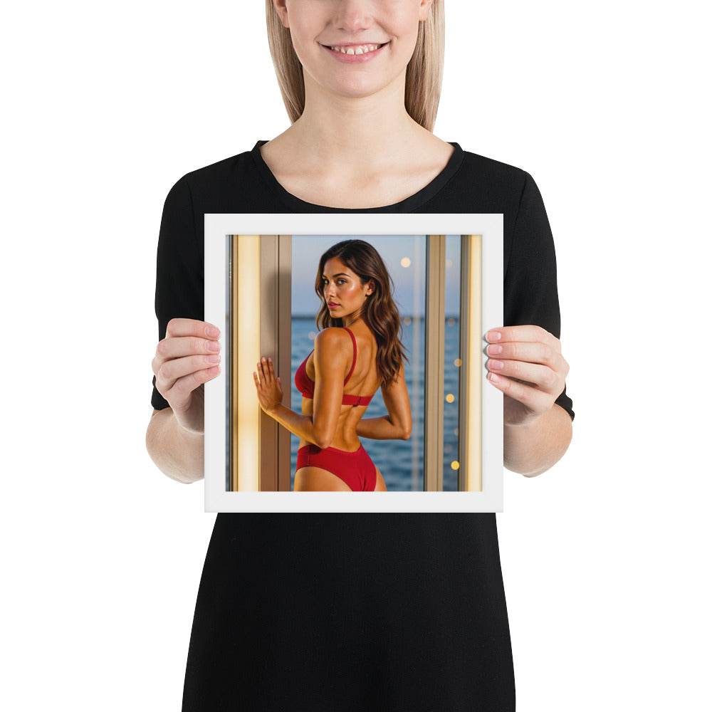 Framed poster
